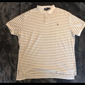 Polo Knit Tan & Cream Short Sleeves Polo